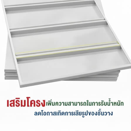 ชั้นวางของโล่ง 4 ชั้น ELIFE 200X200X40 ซม. สีส้ม/เทา_4
